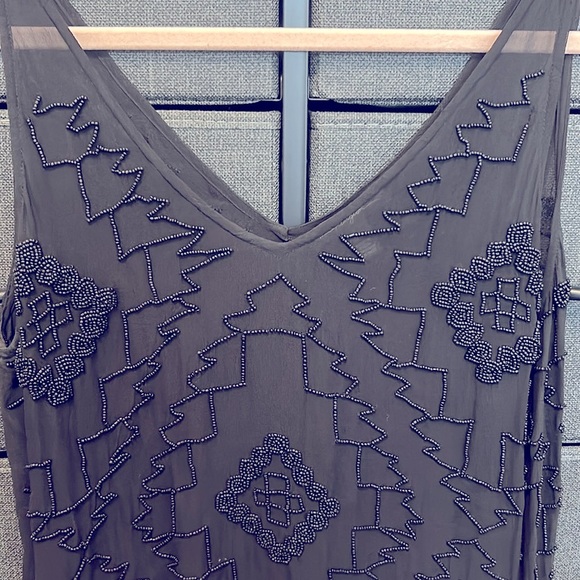 ▪️ TRUE RELIGION ▪️ Beaded Sheer Blouse - Picture 2 of 10